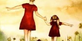 mamma bimba che camminano